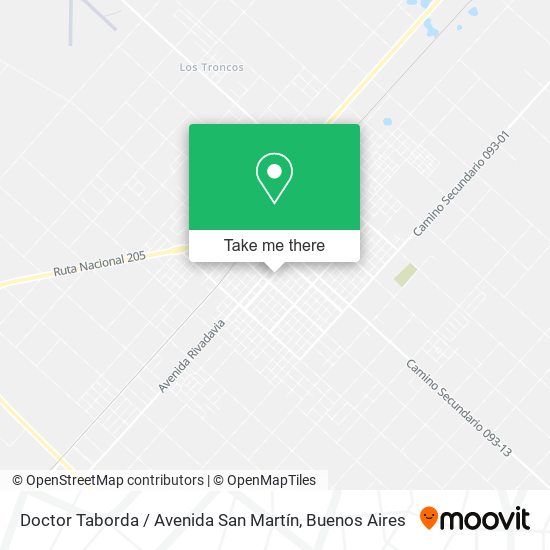 Doctor Taborda / Avenida San Martín map