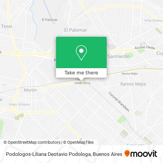 Mapa de Podologos-Liliana Deotavio Podologa