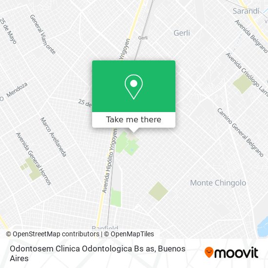 Mapa de Odontosem Clinica Odontologica Bs as