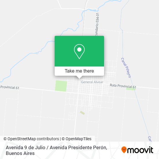 Mapa de Avenida 9 de Julio / Avenida Presidente Perón