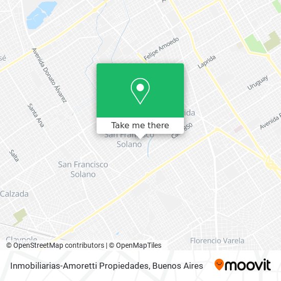 Inmobiliarias-Amoretti Propiedades map