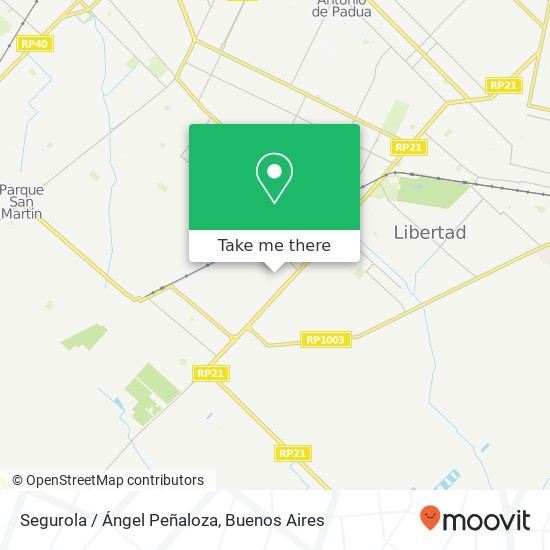 Mapa de Segurola / Ángel Peñaloza