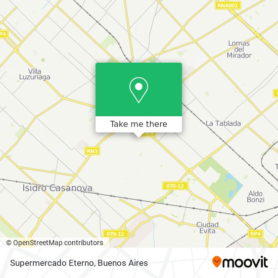 Supermercado Eterno map