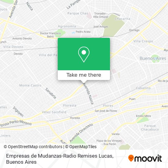 Empresas de Mudanzas-Radio Remises Lucas map