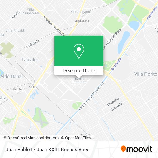 Juan Pablo I / Juan XXIII map