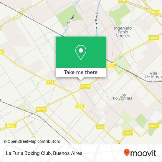 Mapa de La Furia Boxing Club