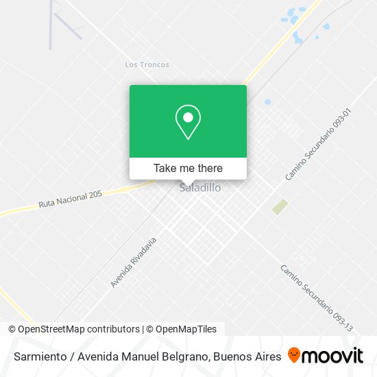 Sarmiento / Avenida Manuel Belgrano map