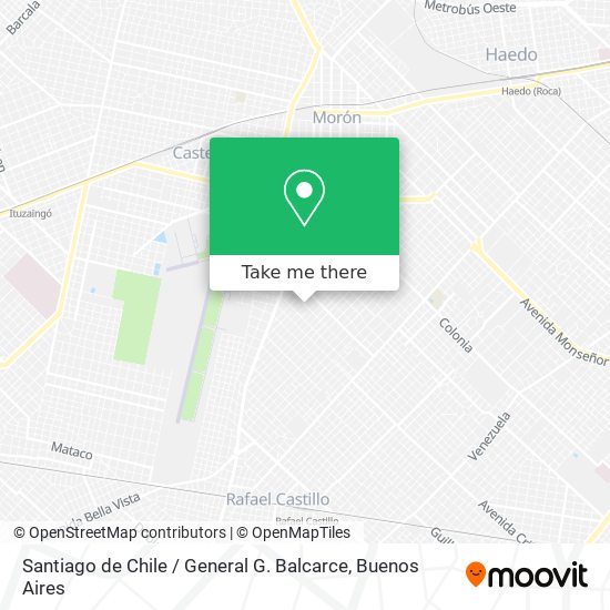 Santiago de Chile / General G. Balcarce map