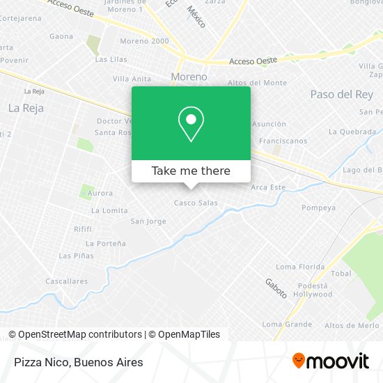 Pizza Nico map