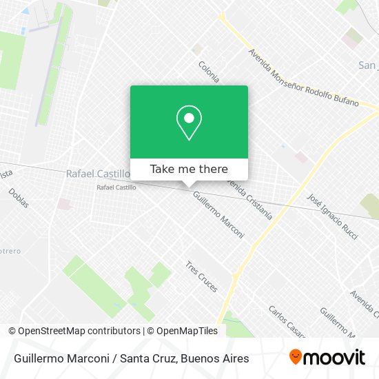 Guillermo Marconi / Santa Cruz map