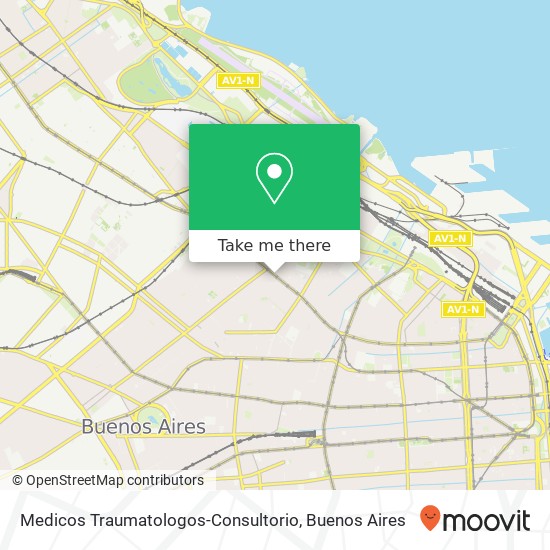 Medicos Traumatologos-Consultorio map