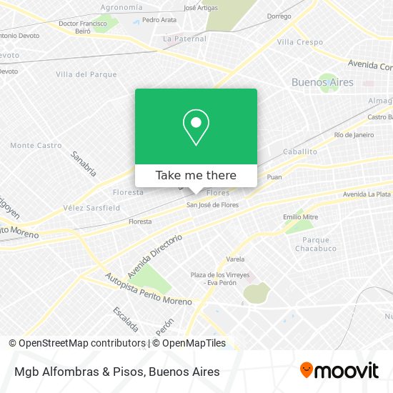 Mapa de Mgb Alfombras & Pisos