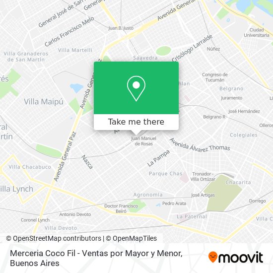 Merceria Coco Fil - Ventas por Mayor y Menor map