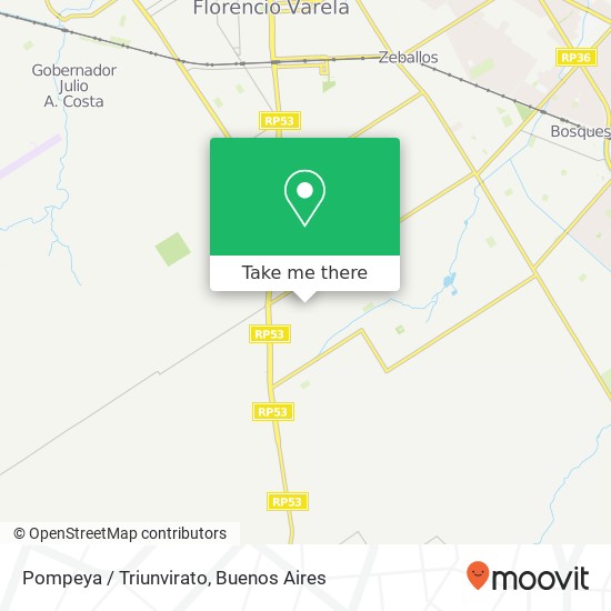 Pompeya / Triunvirato map