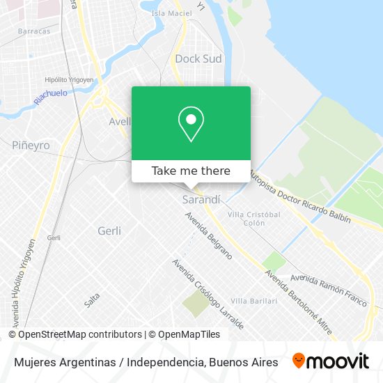 Mapa de Mujeres Argentinas / Independencia