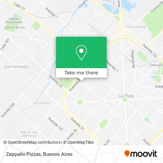 Zeppelin Pizzas map