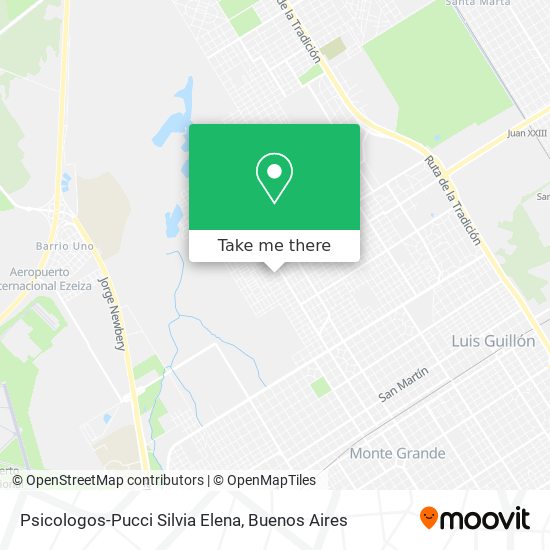 Psicologos-Pucci Silvia Elena map