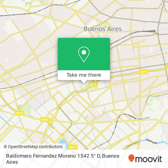 Baldomero Fernandez Moreno 1542 5° D map