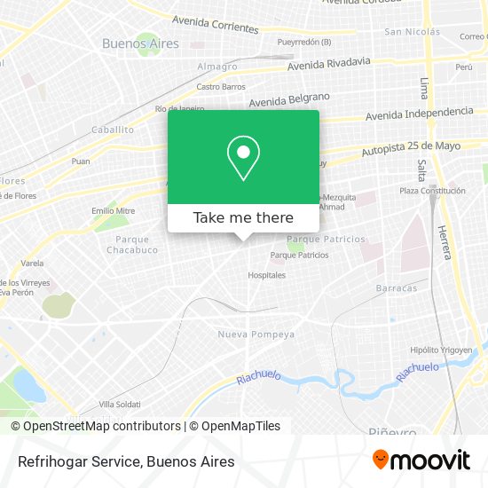 Mapa de Refrihogar Service