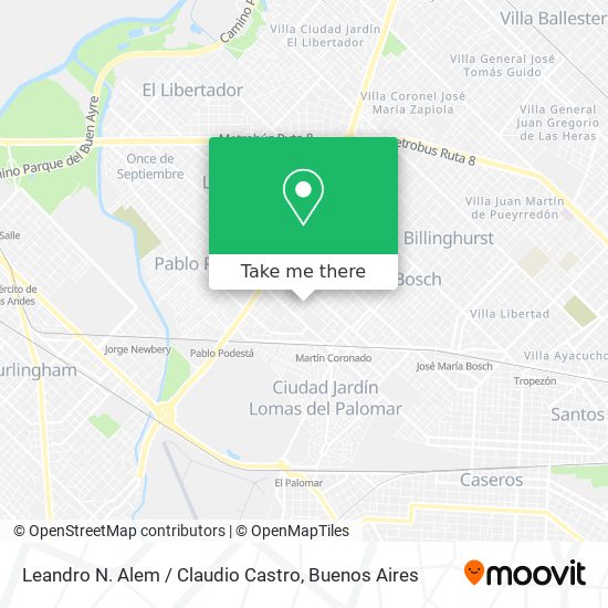 Leandro N. Alem / Claudio Castro map