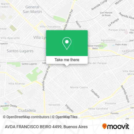 AVDA  FRANCISCO BEIRO  4499 map