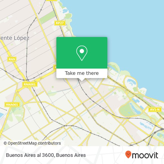 Buenos Aires al 3600 map