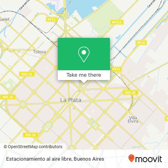 Estacionamiento al aire libre map