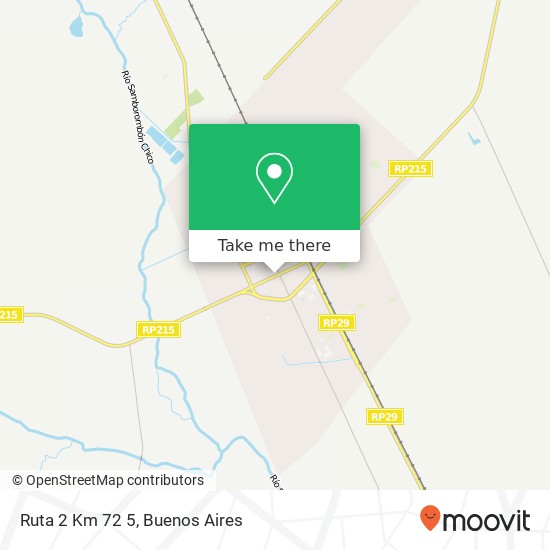 Ruta 2 Km 72 5 map