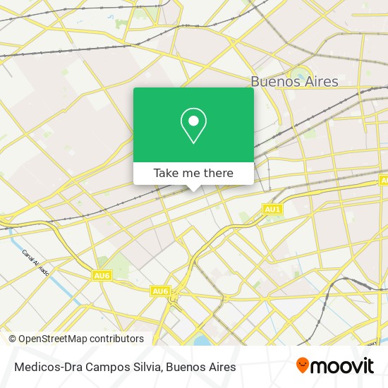 Medicos-Dra Campos Silvia map