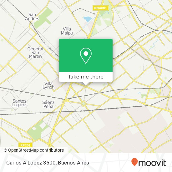 Mapa de Carlos A  Lopez 3500