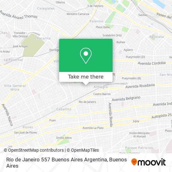 Río de Janeiro 557  Buenos Aires  Argentina map