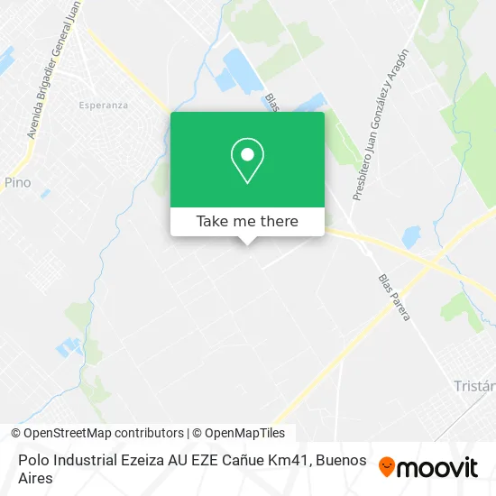 Polo Industrial Ezeiza   AU EZE Cañue Km41 map