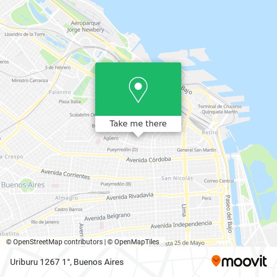 Mapa de Uriburu 1267 1°
