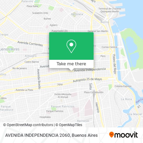 AVENIDA INDEPENDENCIA 2060 map