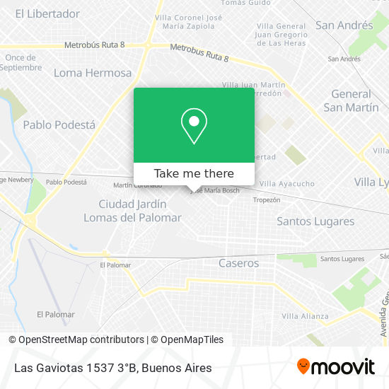 Las Gaviotas 1537  3°B map