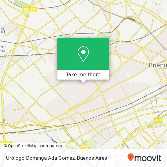 Urólogo-Dominga Ada Gomez map