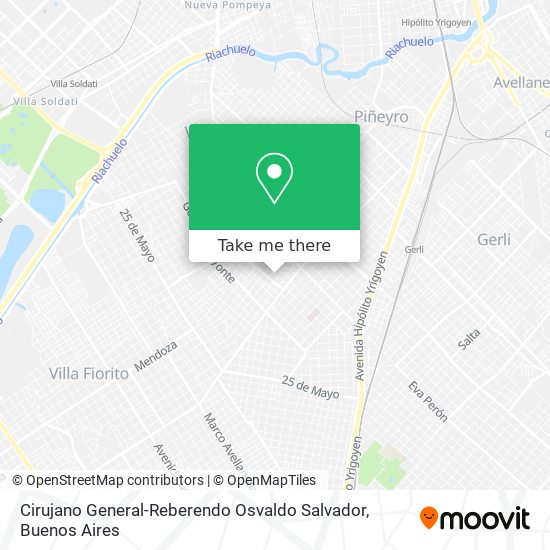 Mapa de Cirujano General-Reberendo Osvaldo Salvador