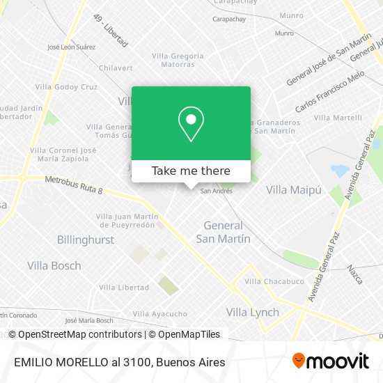 EMILIO MORELLO al 3100 map