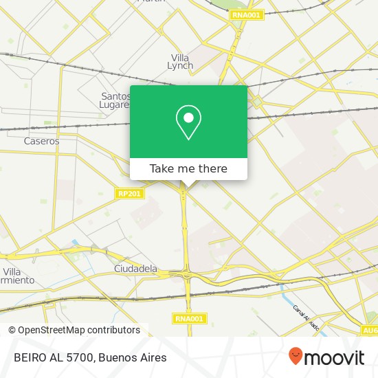 BEIRO AL 5700 map