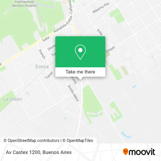 Av Castex 1200 map