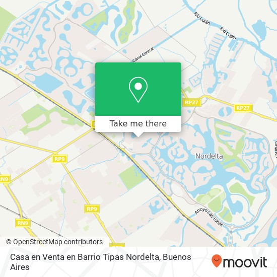 Casa en Venta en Barrio Tipas  Nordelta map