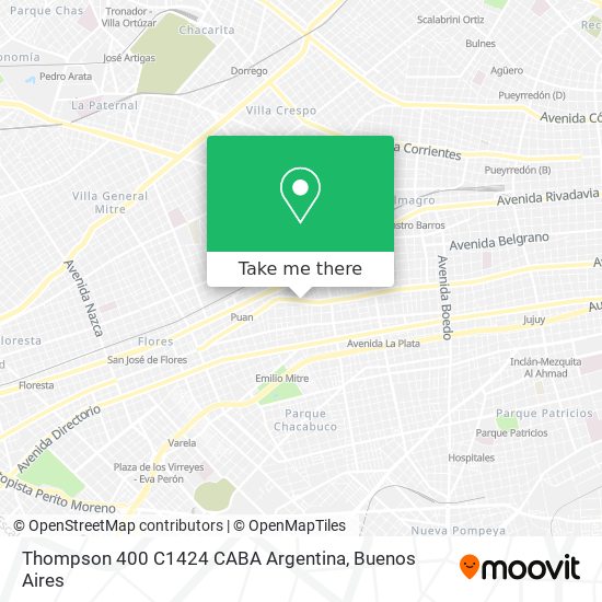 Thompson 400  C1424 CABA  Argentina map