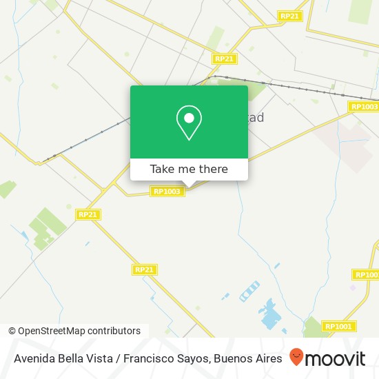 Avenida Bella Vista / Francisco Sayos map