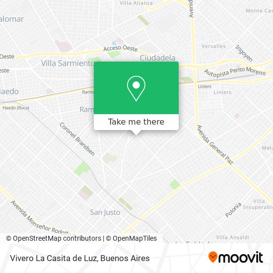 Mapa de Vivero La Casita de Luz