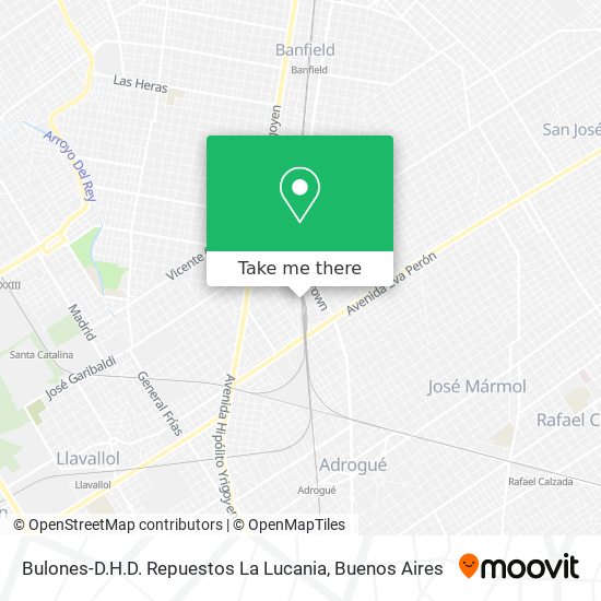 Bulones-D.H.D. Repuestos La Lucania map
