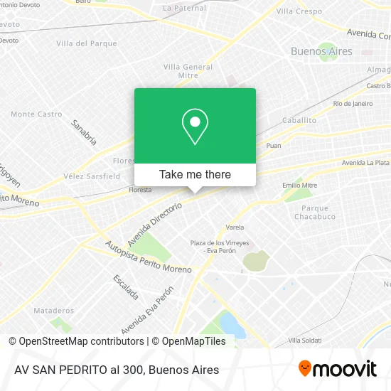 AV SAN PEDRITO al 300 map