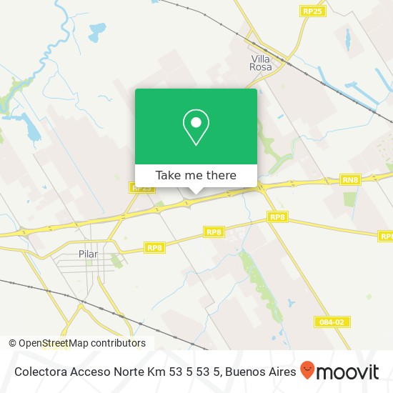 Colectora Acceso Norte Km 53 5 53 5 map