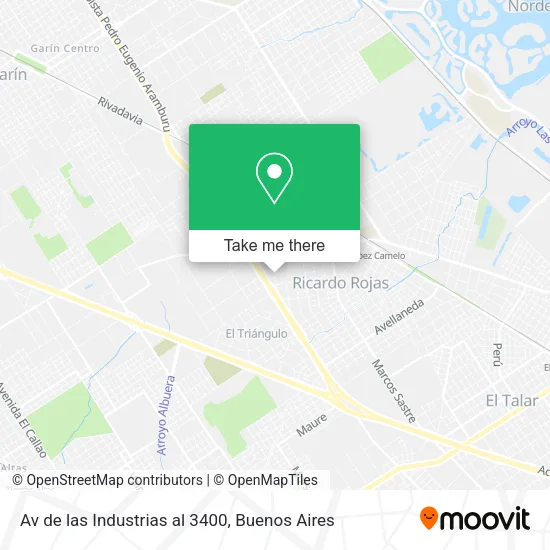 Av  de las Industrias al 3400 map