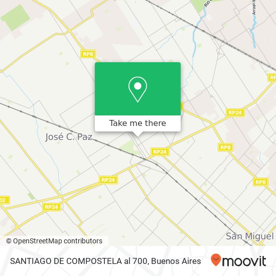 SANTIAGO DE COMPOSTELA al 700 map