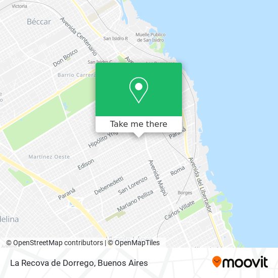 La Recova de Dorrego map